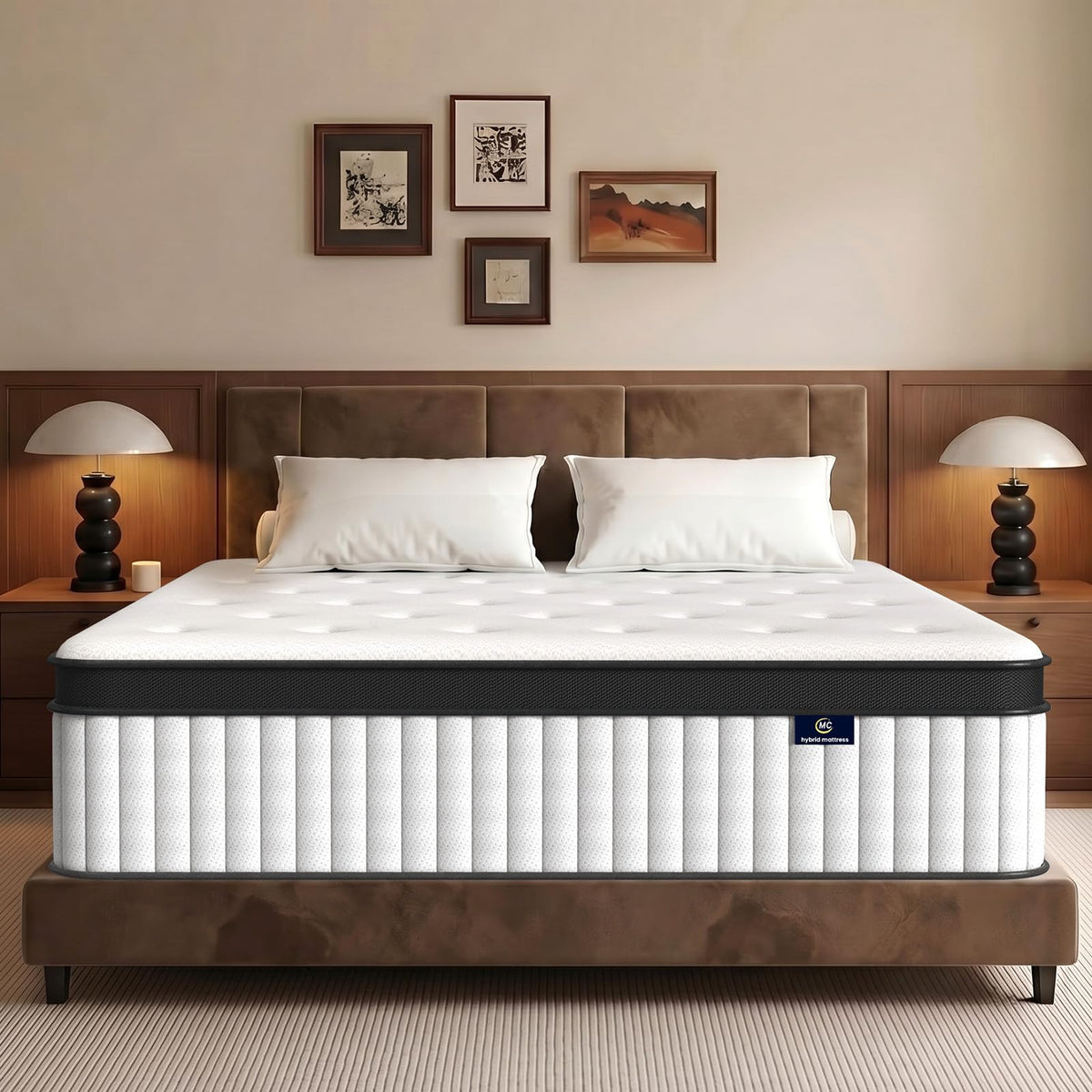 12 Inch Fiberglass Free Hybrid Mattress S371896