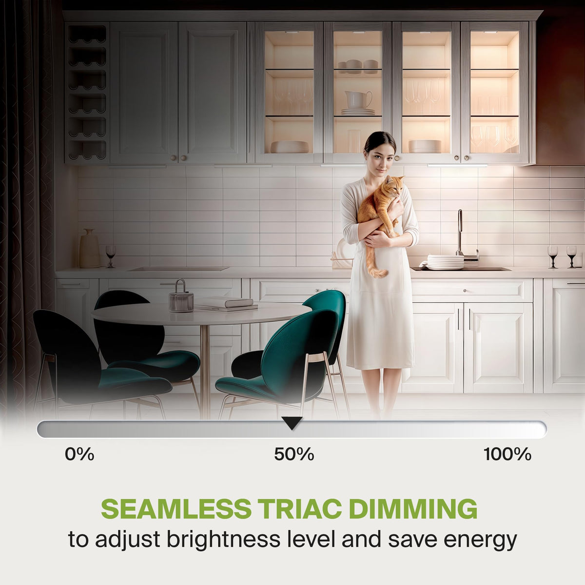 LED Under Cabinet Lighting 24 Inch Dimmable 3CCT White U435