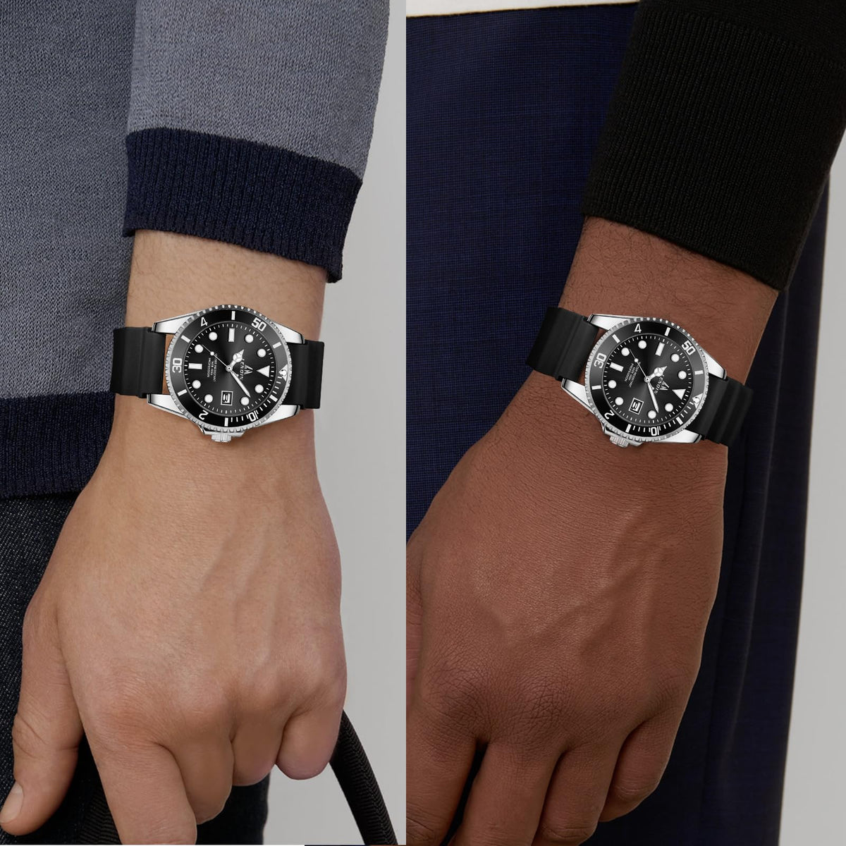 Waterproof Stainless Steel Mens Watch R272