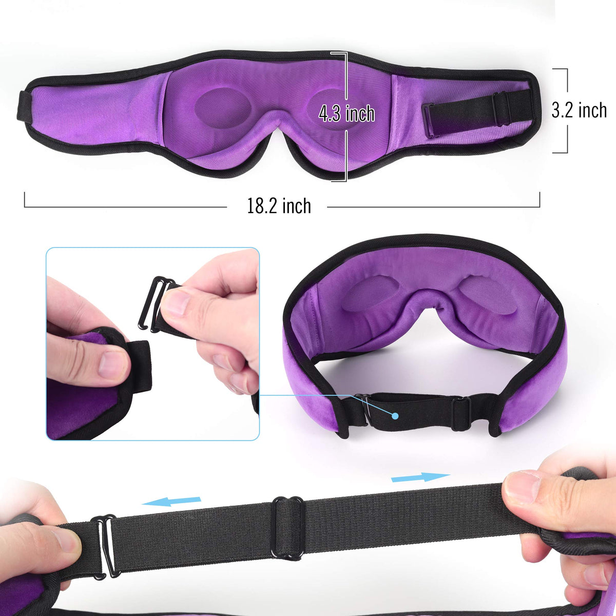 Sleep Mask with Bluetooth Headphones F3701