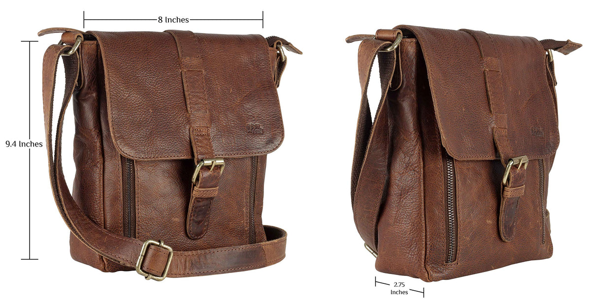 Genuine Leather Crossbody Purse and Handbags D6841