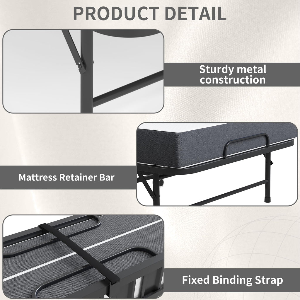 74"x 46" Folding Bed with Mattress N714