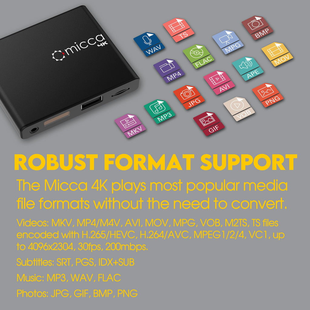 4K Ultra-HD USB and microSD Media Player O251724