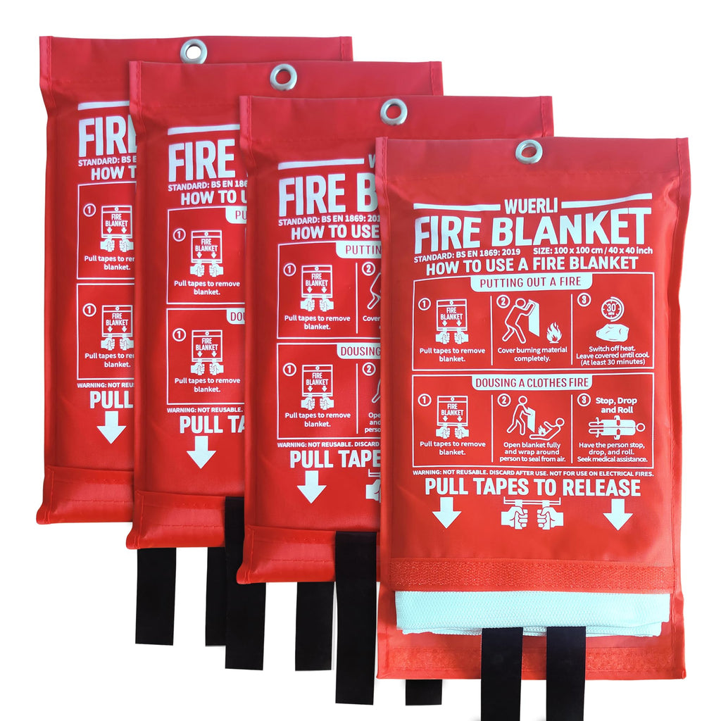 40" x 40" 4 Pack Fire Blanket X21694