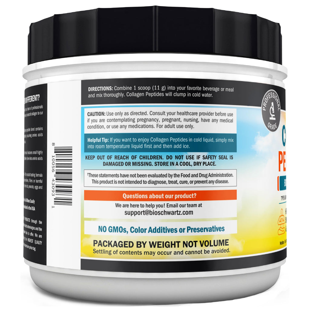 Unflavored Collagen Peptides Powder 16oz N82561