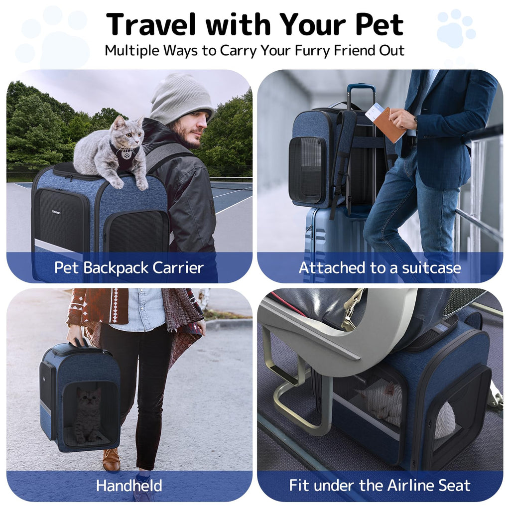 Cat Backpack with Play Tunnel V1598