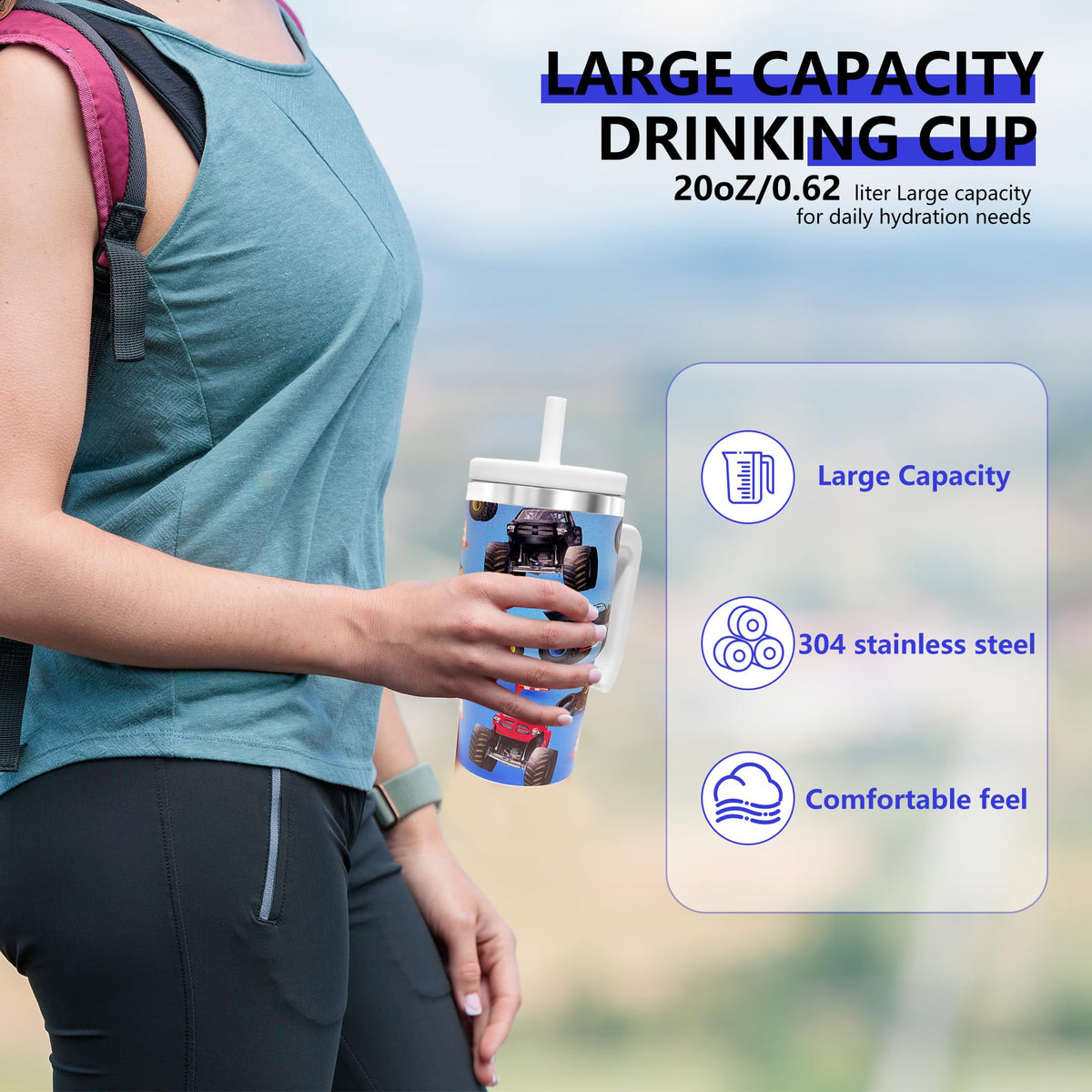 20 oz Insulated Stainless Steel Water Bottle C839