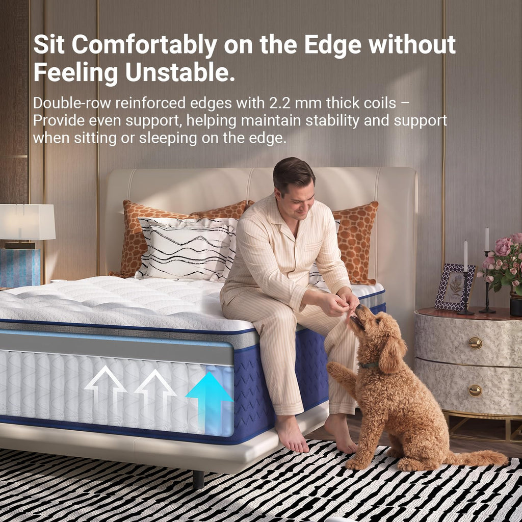 Full 12 Inch Firm Hybrid Cooling Mattress A4131