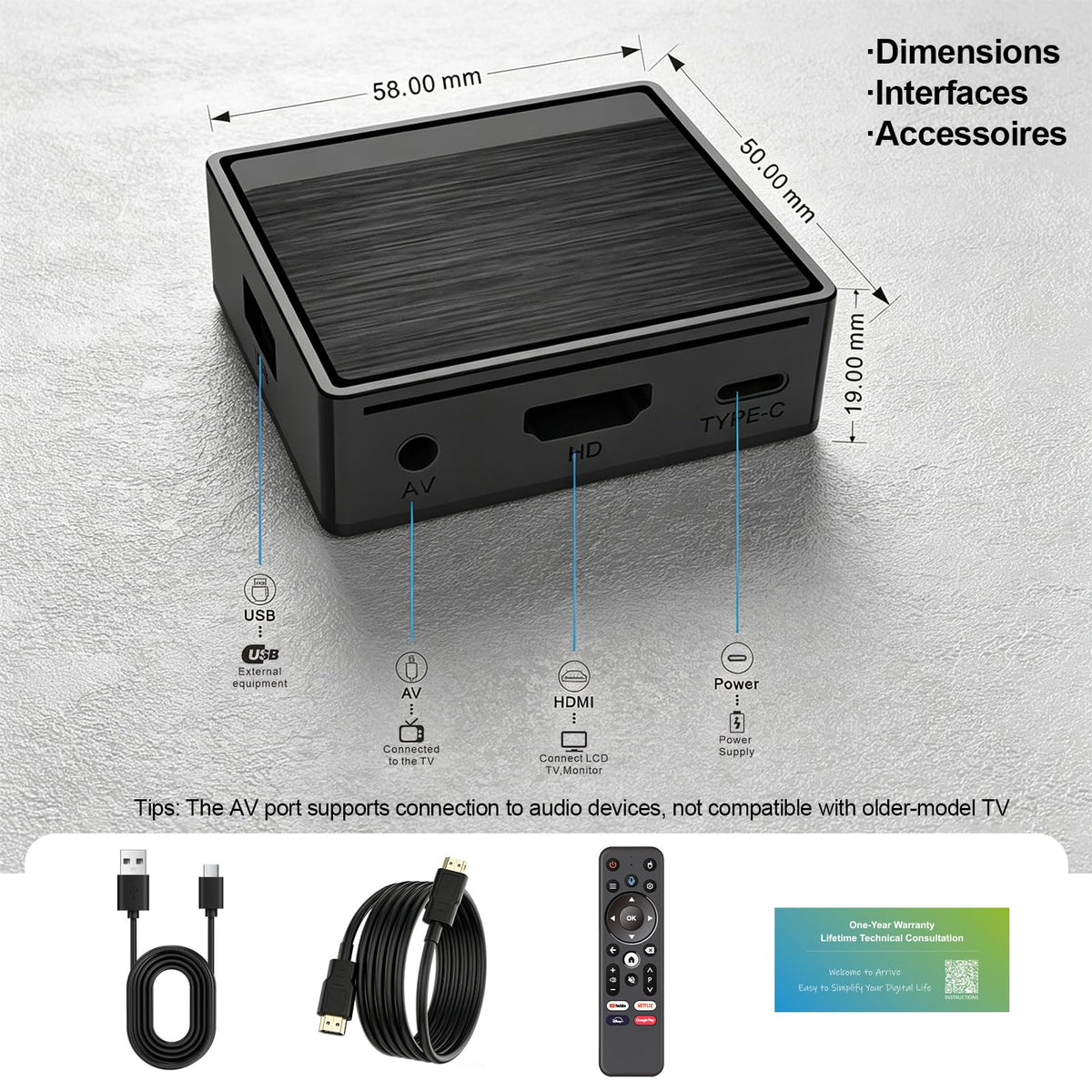 Android TV Box 4K Ultra HD Streaming Device S1965