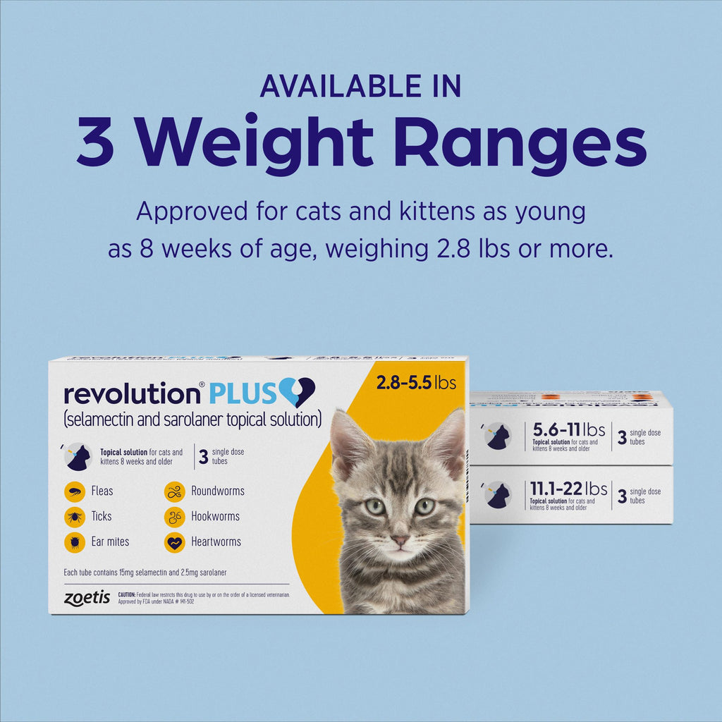 Topical Solution for Cats 5.6-11 lbs 1-Month Supply C1240
