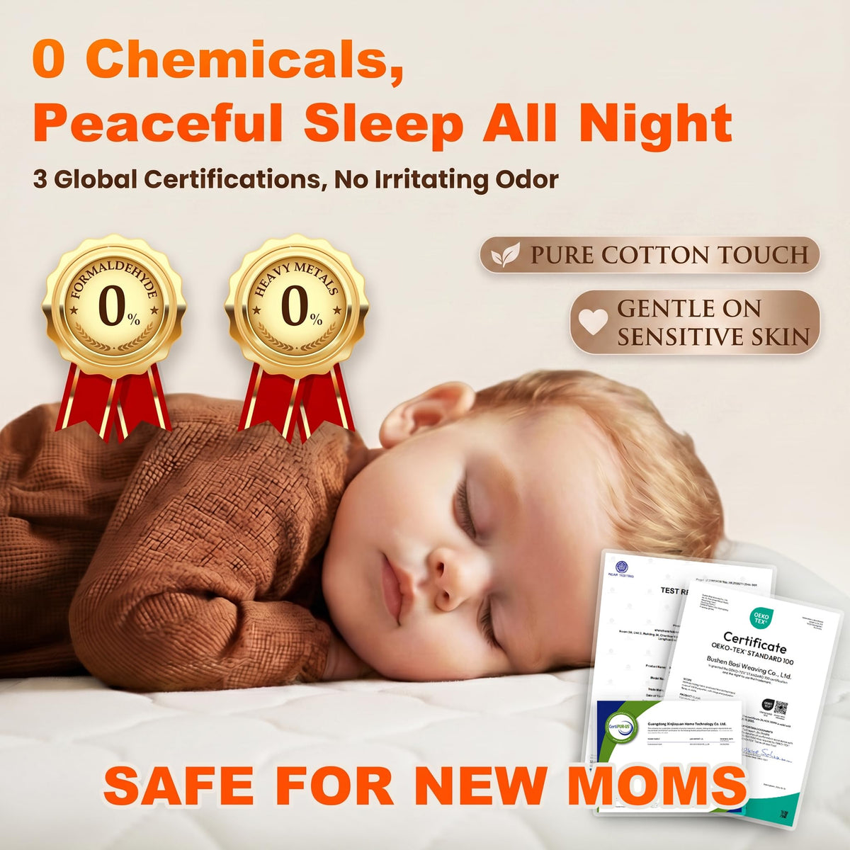 Pack and Play Mattress Pad Bi-Fold Memory Foam P1187