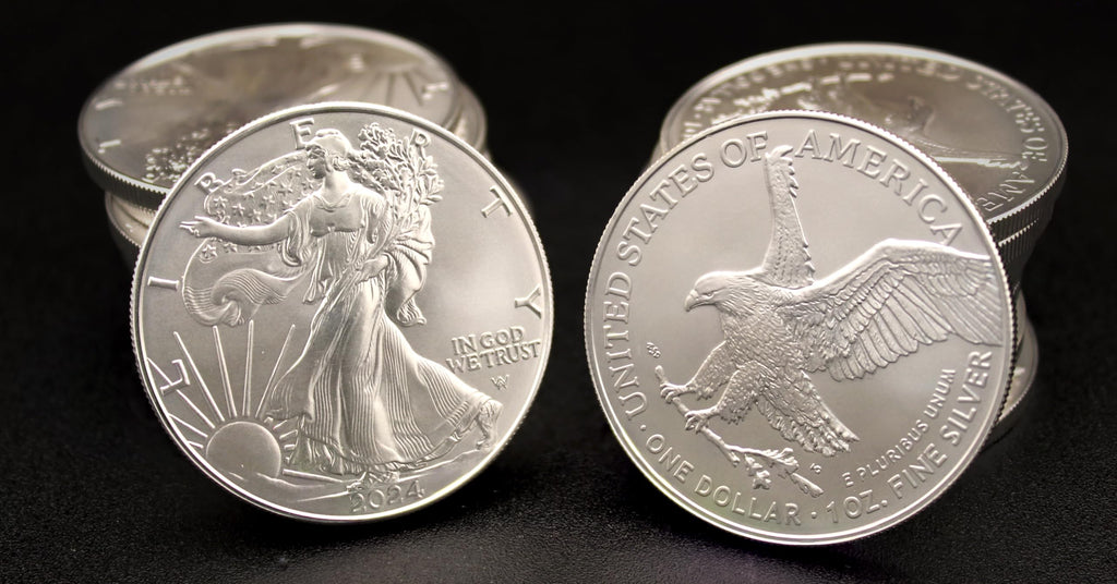 10 1 oz American Silver Eagles Coins P44355