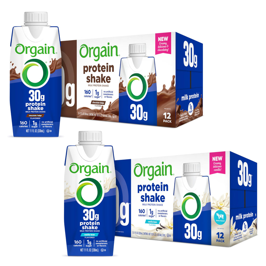 30g High Protein Shake Chocolate Fudge & Vanilla Bean 11 Fl Oz 2 Pack of 12 C40692