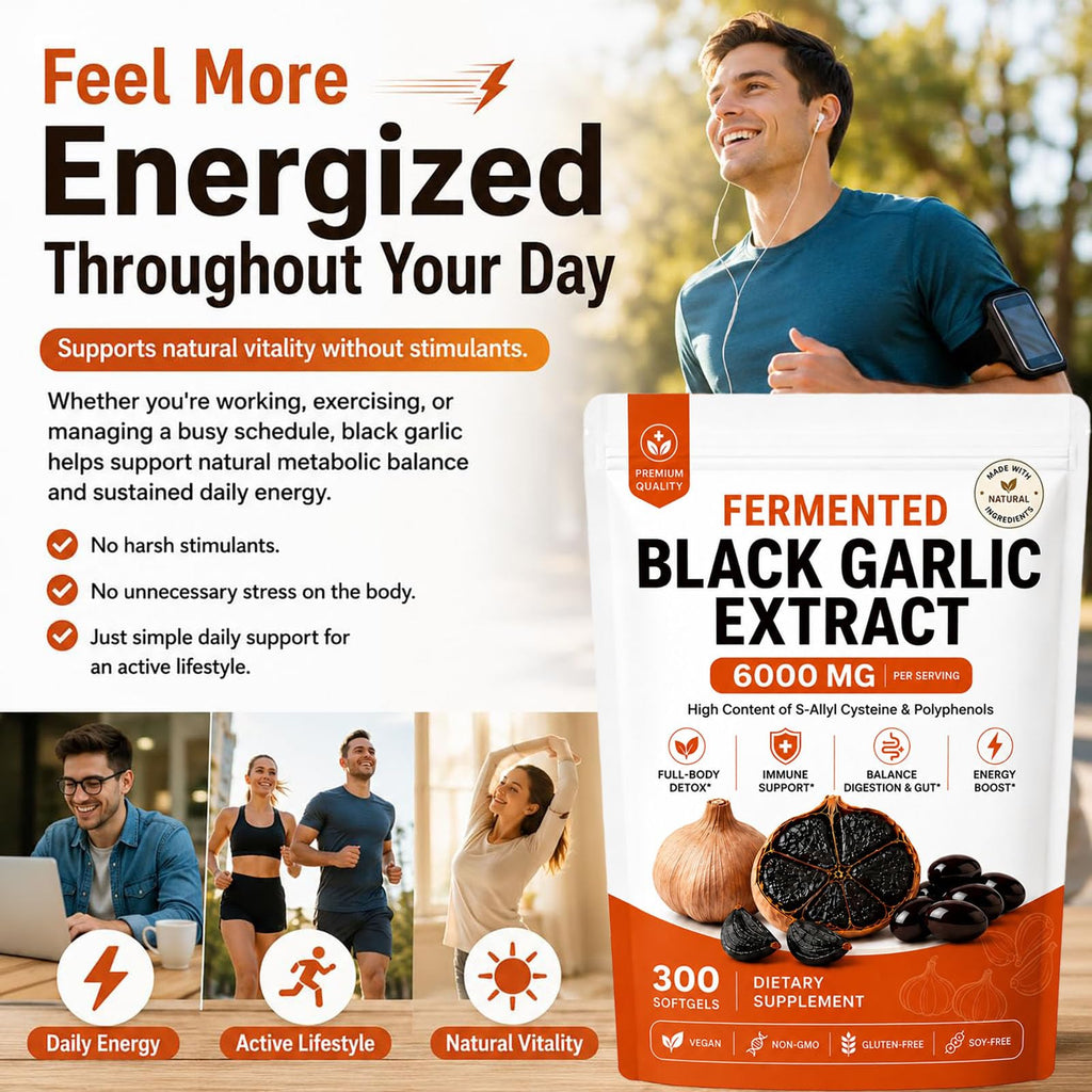 Black Garlic Extract Capsules, 300 Softgels K18900
