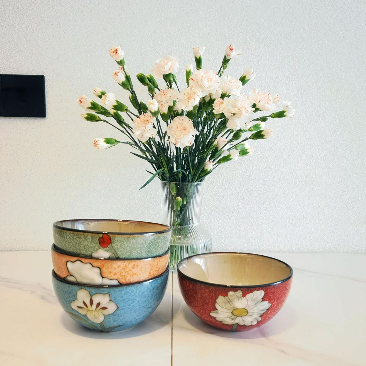 28oz Ceramic Bowl Set of 4 U2043