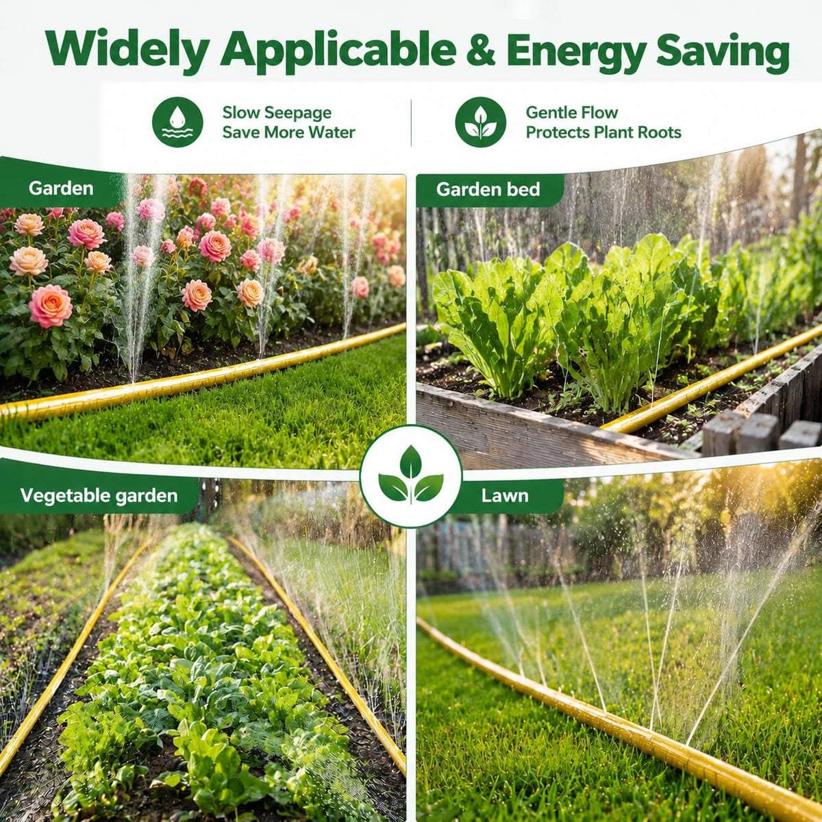 4-Pack 25 ft Sprinkler Soaker Hose B323