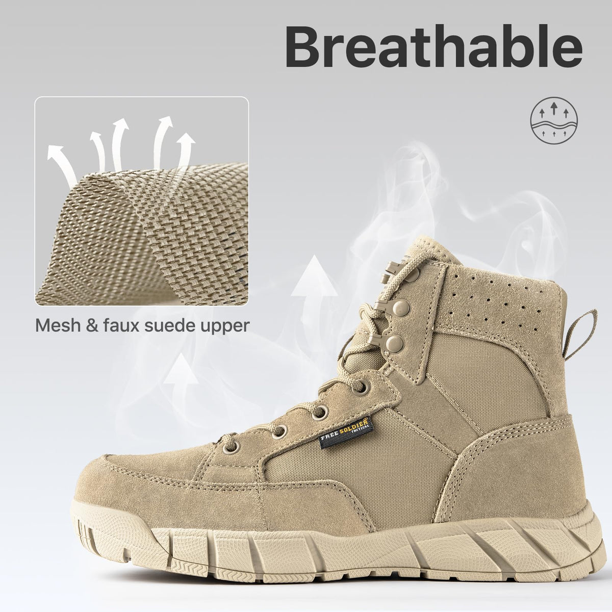 Lightweight Breathable Hiking Work Boots Q498230