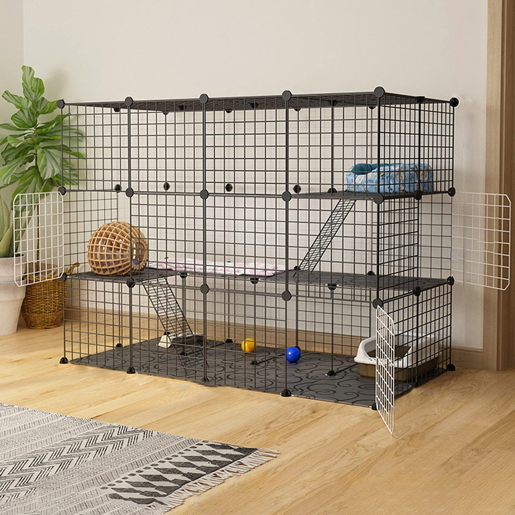 Metal Wire Small Animal Cage 147 * 75 * 110cm S26515