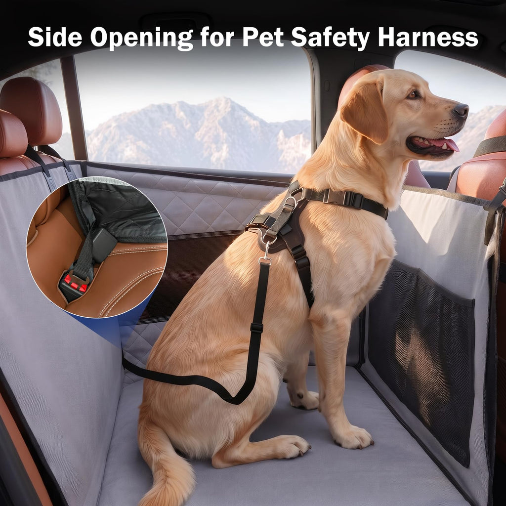 Waterproof Dog Car Seat with Storage Pocket P304498