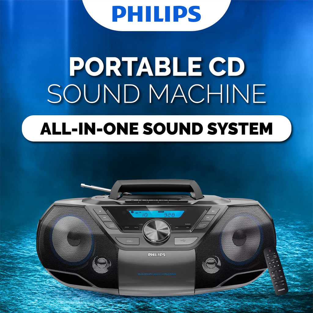 Portable CD Player Boombox with Cassette Player Bluetooth Stereo X5880