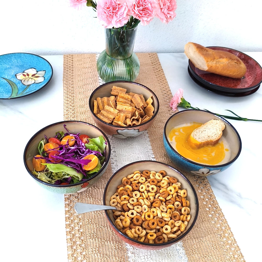 28oz Ceramic Bowl Set of 4 U2043