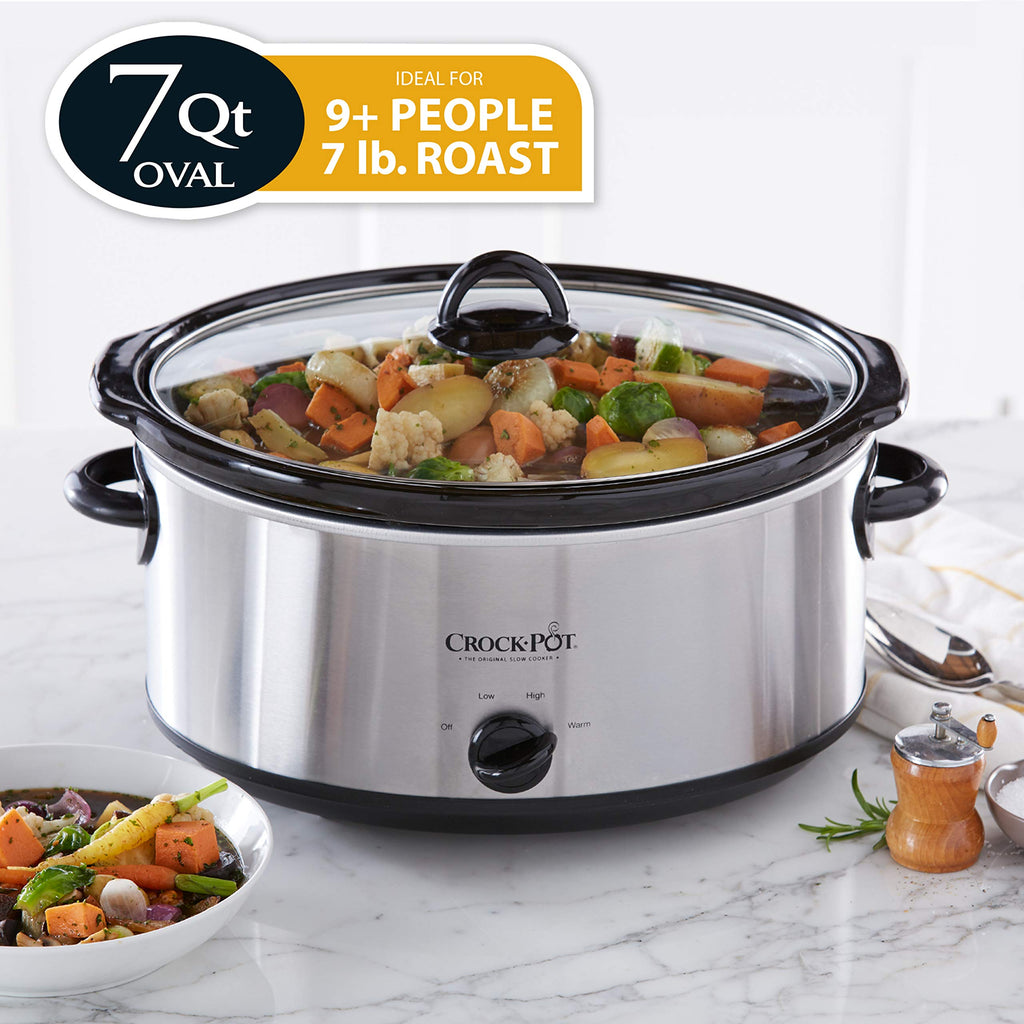 7 Quart Oval Manual Slow Cooker and 2.5 Quart Casserole Slow Cooker R963
