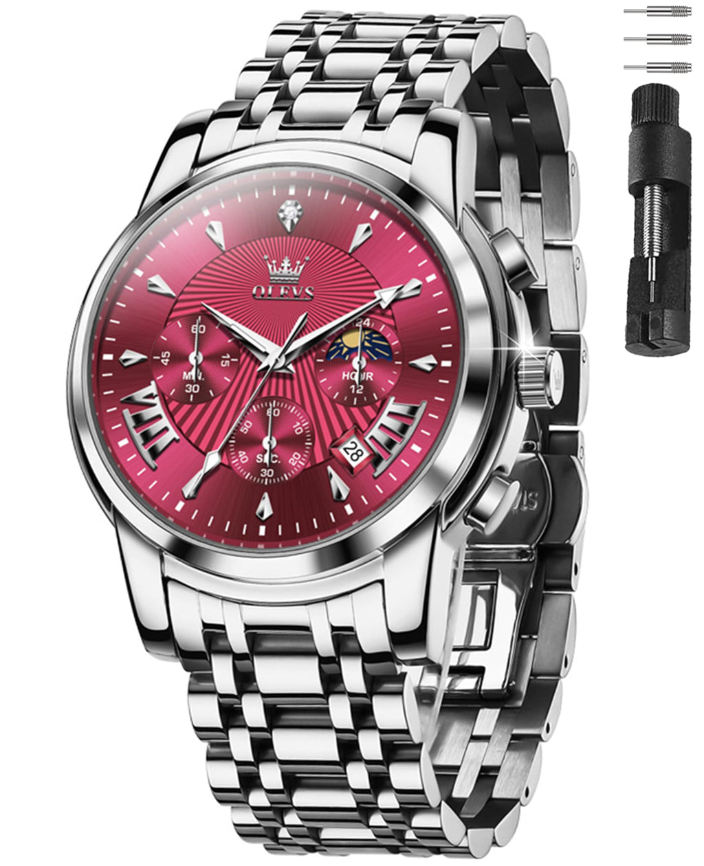 Men Dress Chronograph Stainless Steel Watch X62921