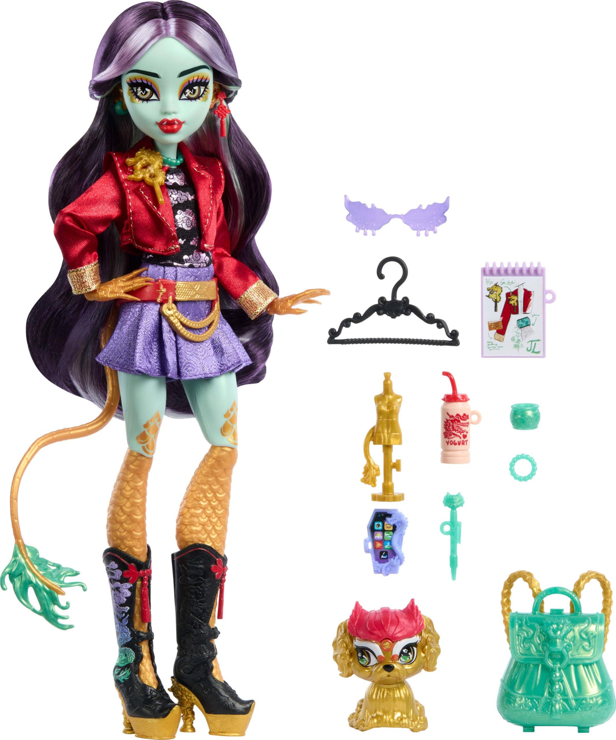 Jinafire Long Doll with Pet Dog E572