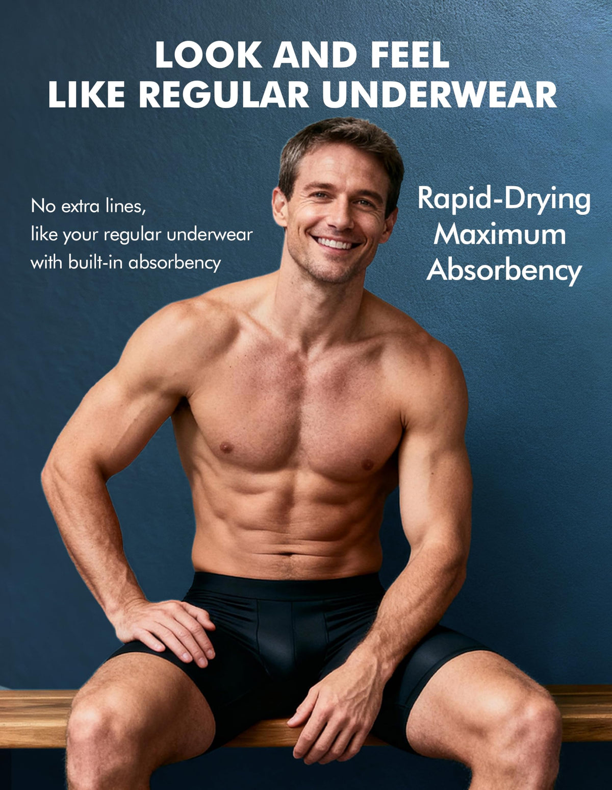 Washable Leak Proof Incontinence Underwear 5 Pack XXL A4024