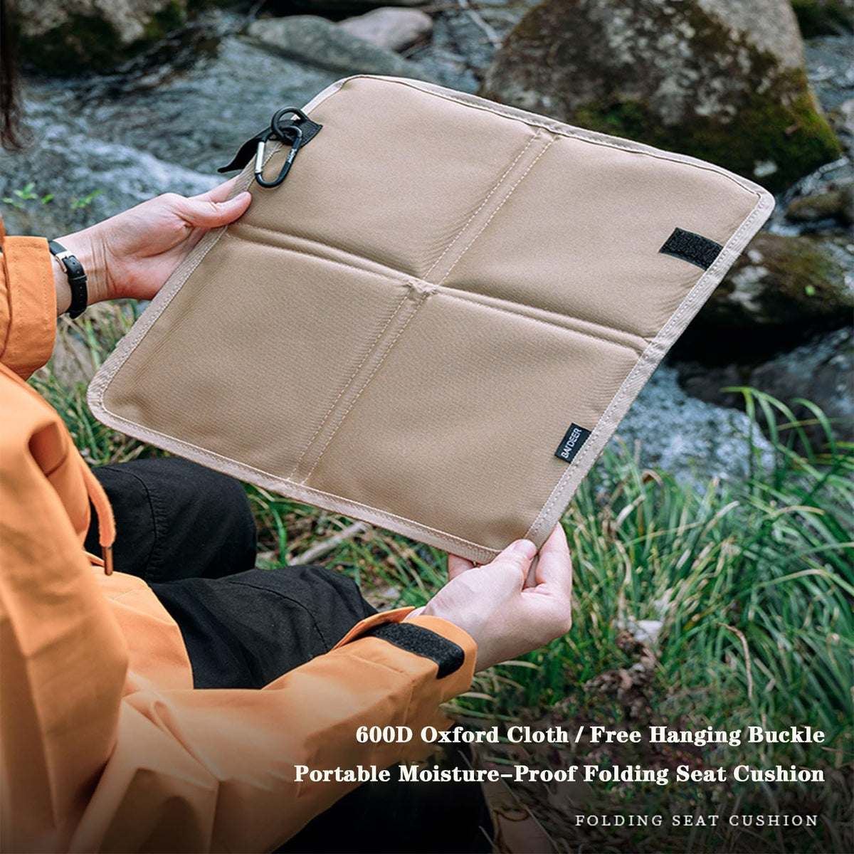 Portable Folding Oxford Seat Cushion Waterproof Camping Mat X42267