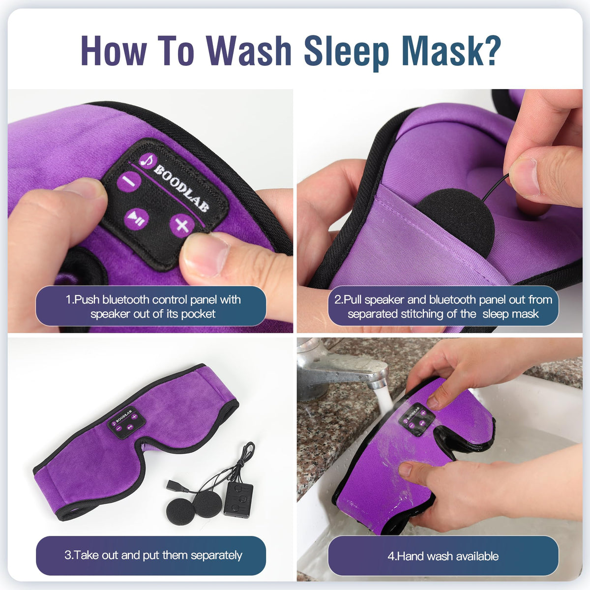 Sleep Mask with Bluetooth Headphones F3701