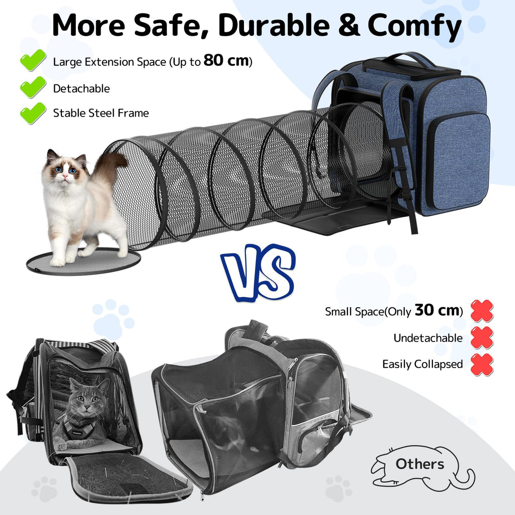 Cat Backpack with Play Tunnel V1598
