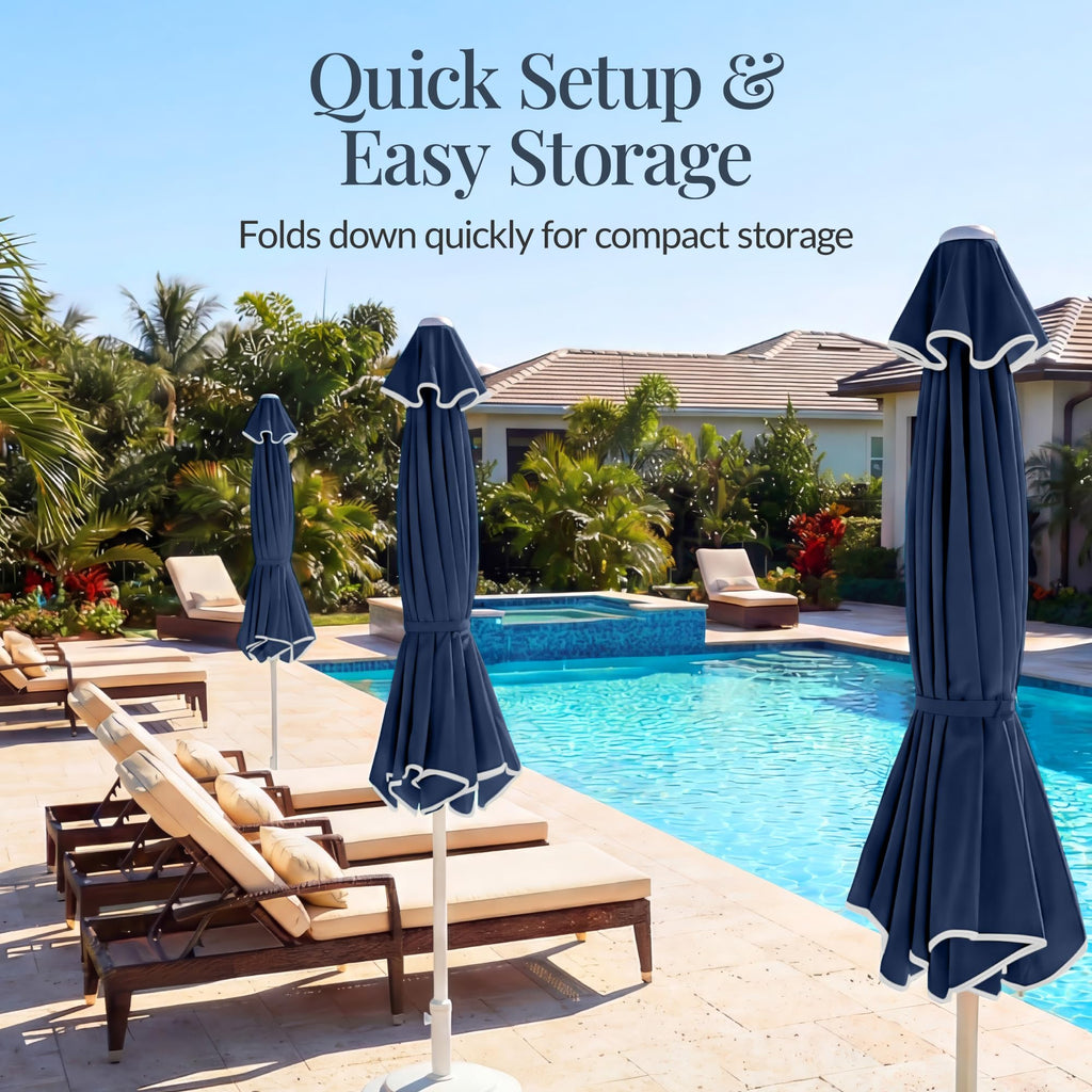 Patio Market Umbrella with Crank & Tilt N474