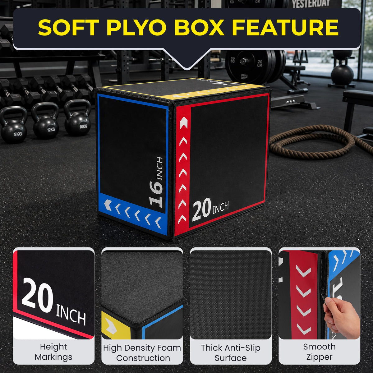 3-in-1 Foam Plyo Box K526