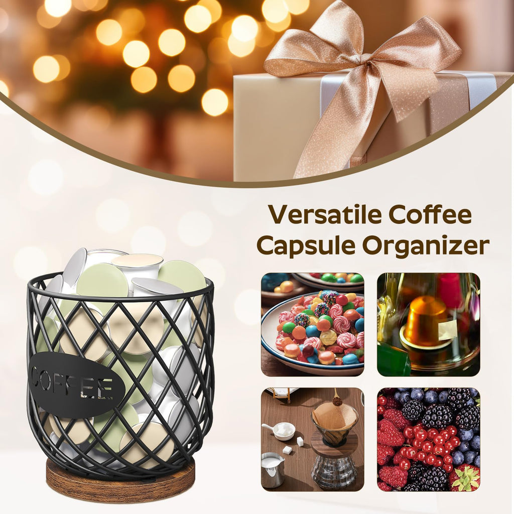 Compatible with K Cup & Nespresso Vertuo Pods Coffee Pod Holder Organizer Y83557