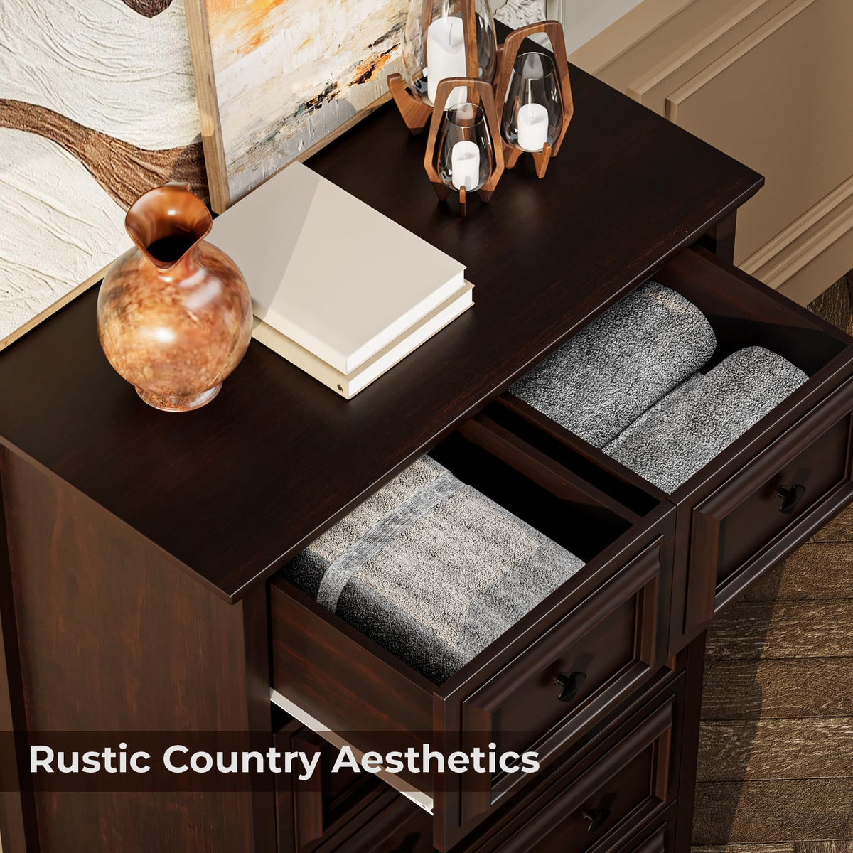 6 Drawer Cherry Dresser W459558