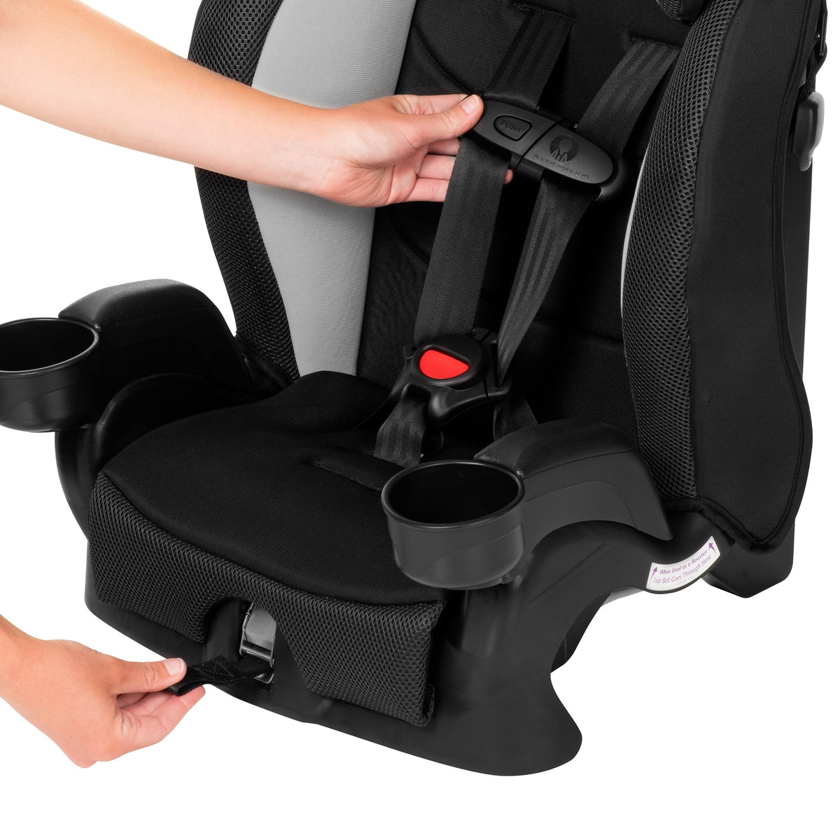 2-in-1 Booster Car Seat, Black Q772