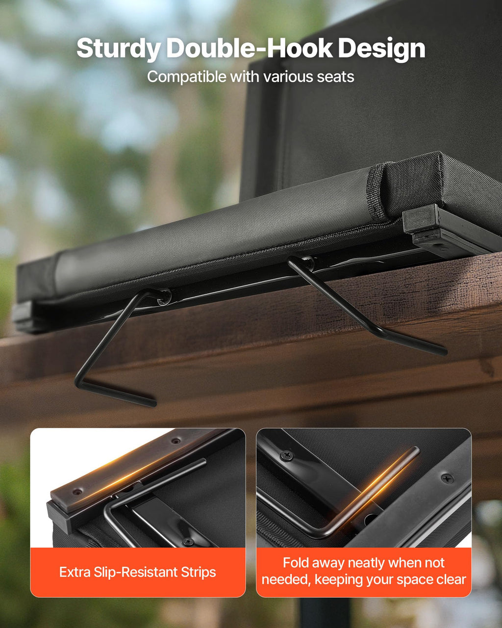 Folding Bleacher Seat with Back Support and Cushion Z477454