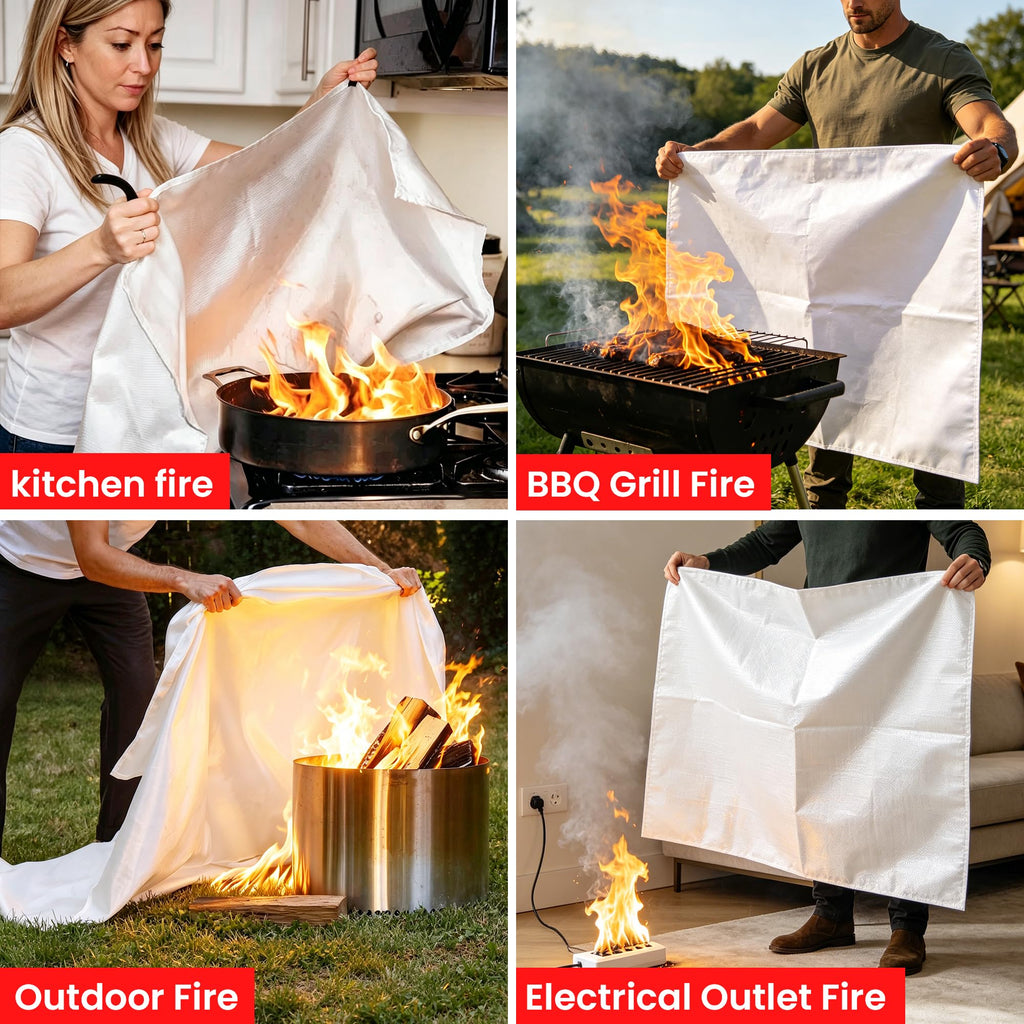 40" x 40" 4 Pack Fire Blanket X21694