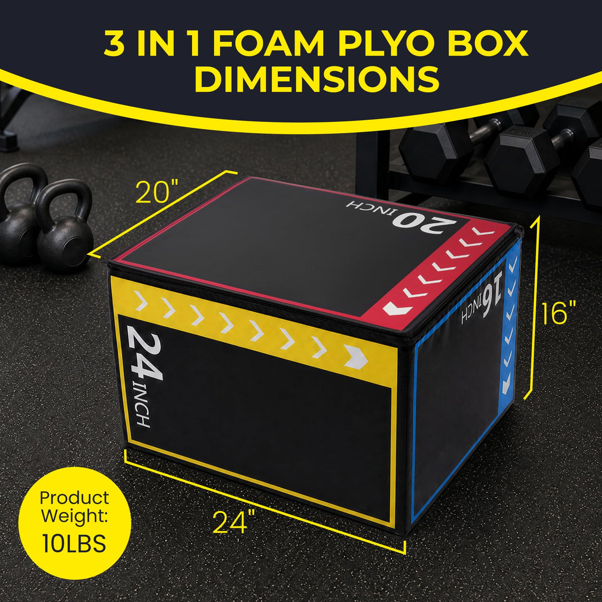 3-in-1 Foam Plyo Box K526
