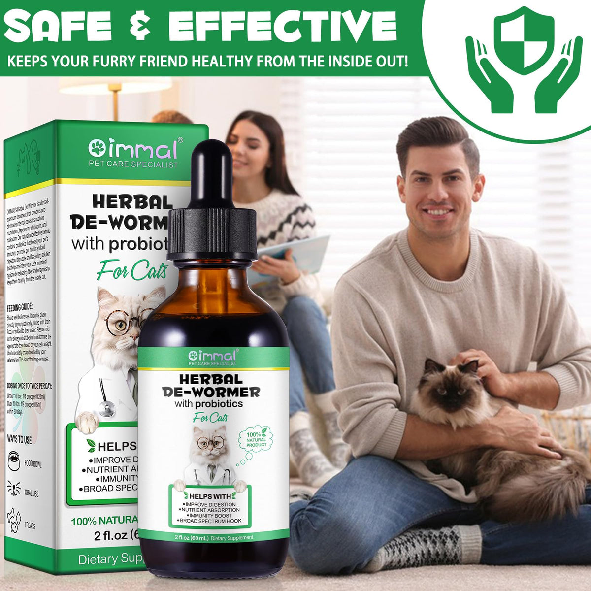 Herbal Cat Supplement Drops with Probiotic 60ml T483150