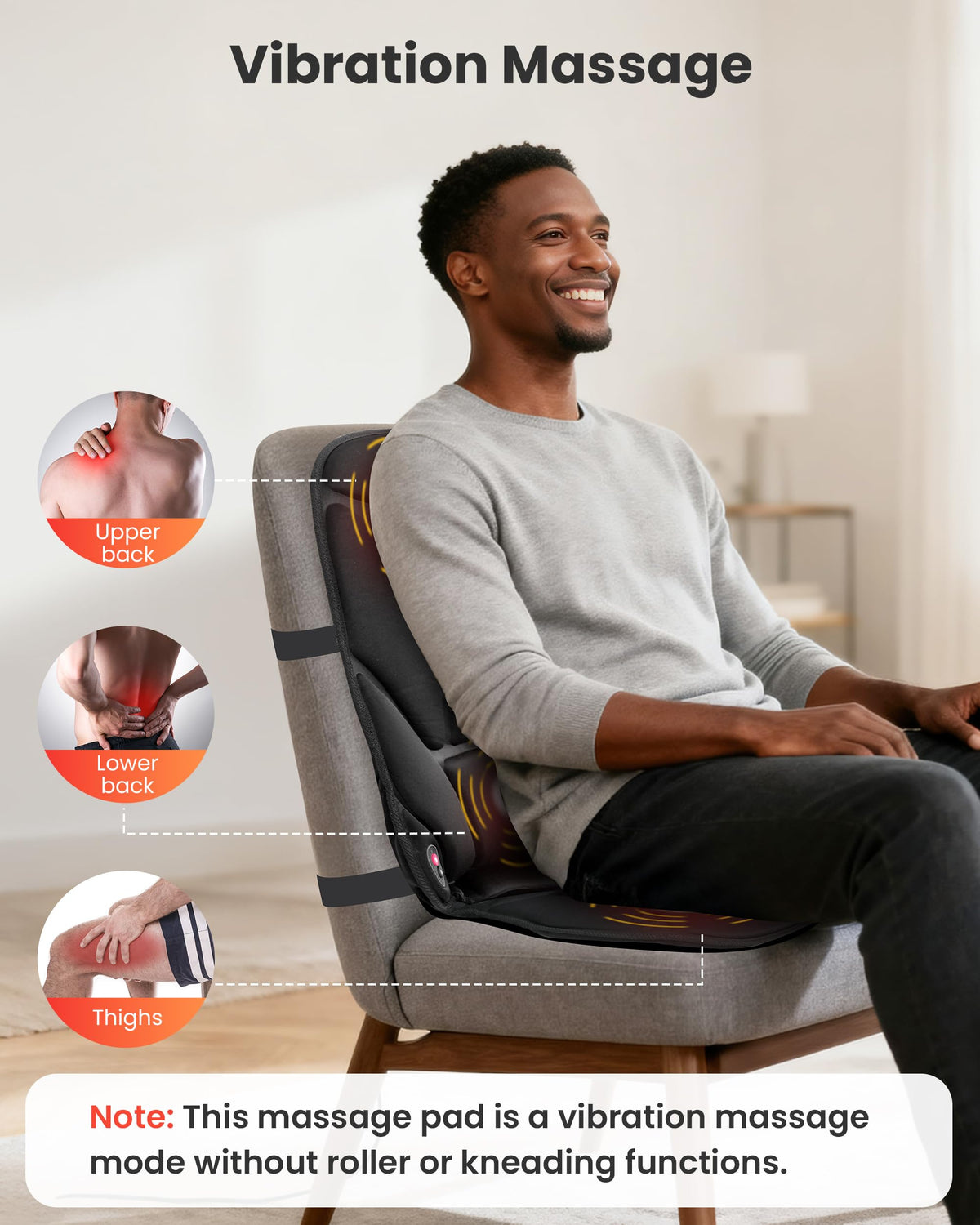 Vibration Back Massager with Heat Q296497
