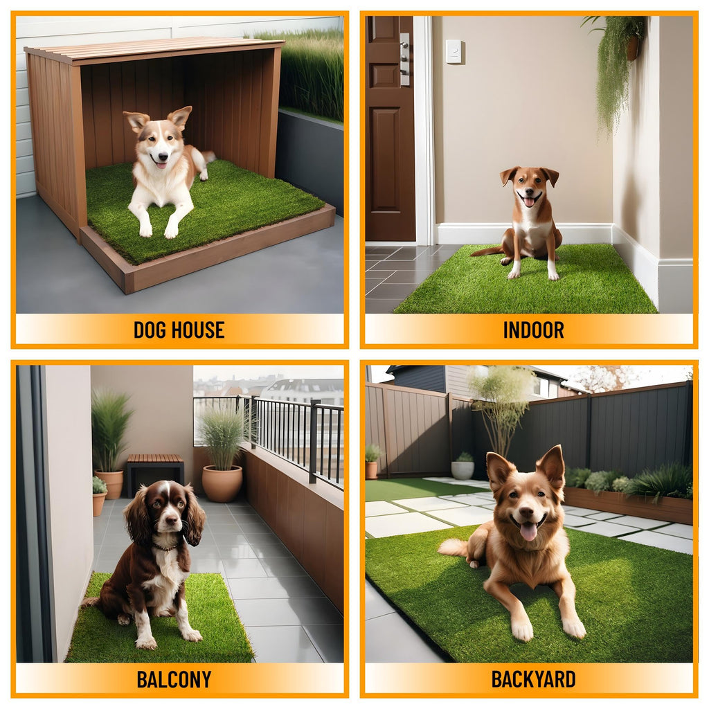Artificial Grass Puppy Potty Training Pad with Tray 15" x 30" E44428
