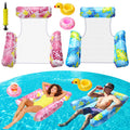 2 Pack Inflatable Pool Floats with Drink Holders and Air Pump T5810