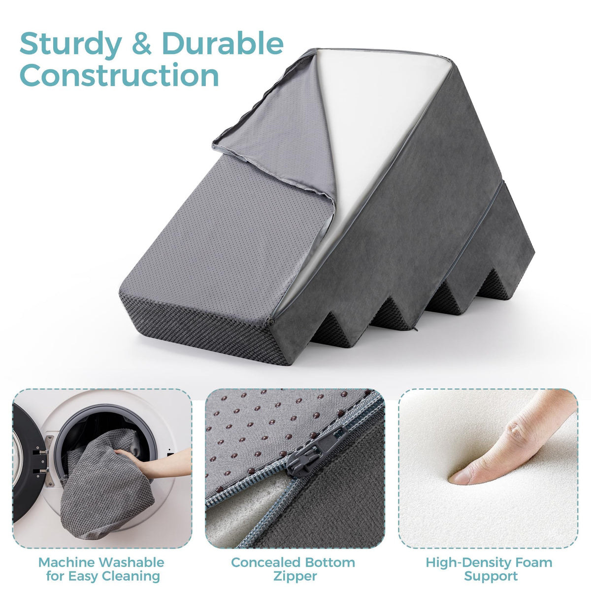 Detachable Non-Slip Grey Dog Stairs I1637