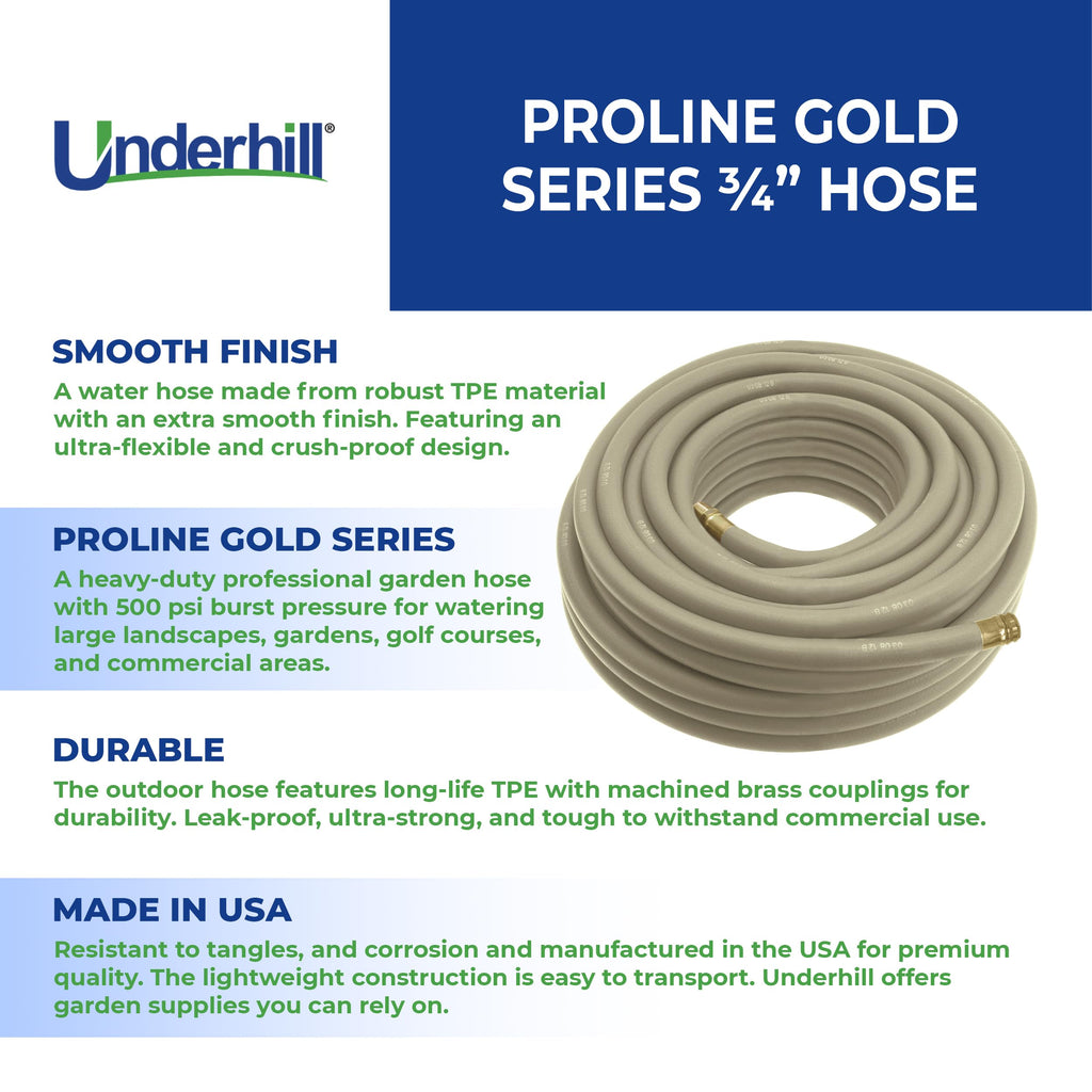 Commercial Garden Water Hose 100 ft 3/4" 500 psi X594