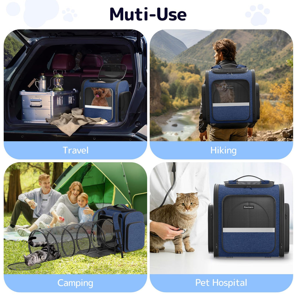 Cat Backpack with Play Tunnel V1598