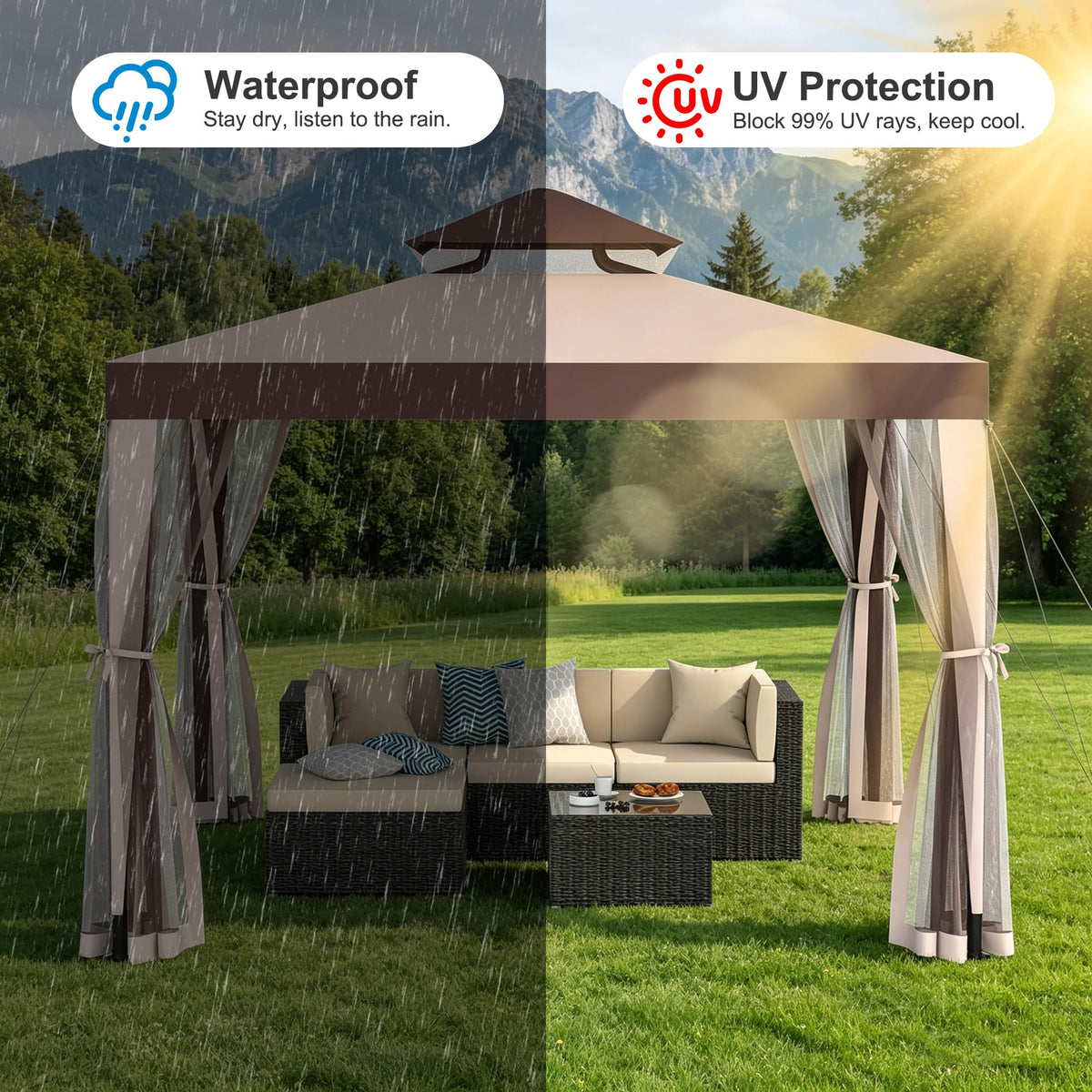 10×10 Outdoor Gazebo Canopy Tent Z60292