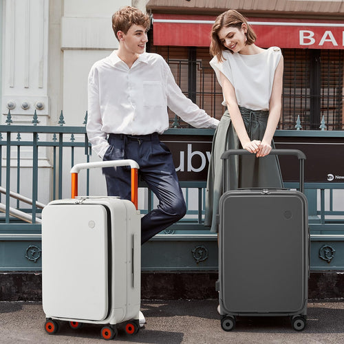 20 Inch Carry On Luggage Aluminum Frame Spinner Wheels U916611