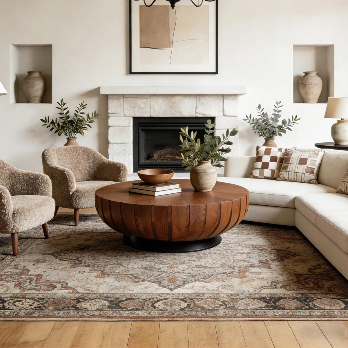Mid-Century Round Coffee Table P98625